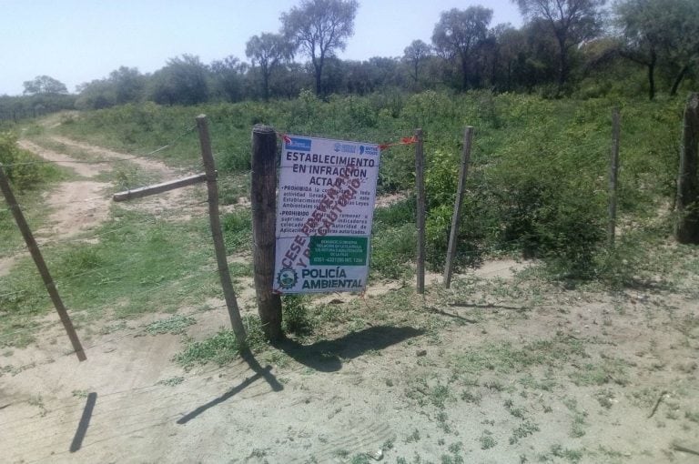 Desmonte ilegal en Villa de María de Río Seco.