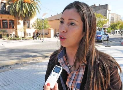 Florencia López, intendenta de Arauco