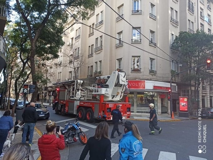 Incendio en Recoleta.