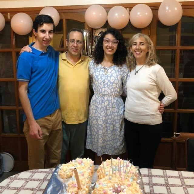 Guillermo y Leonor en familia.