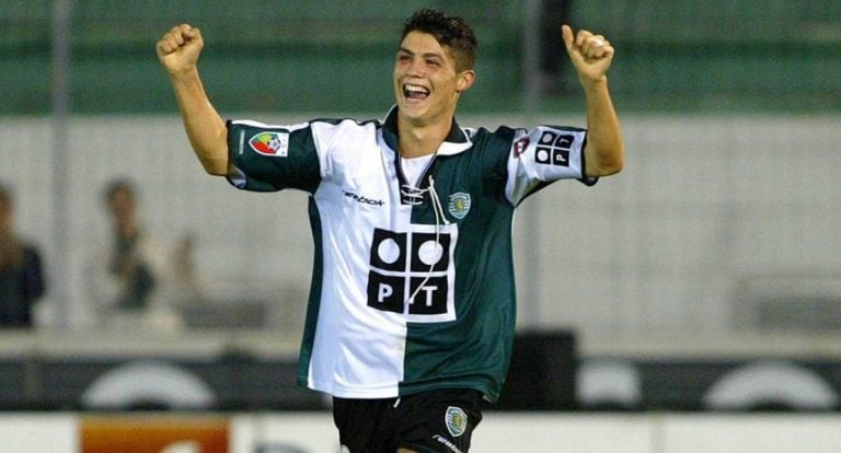 Cristiano Ronaldo en el Sporting de Lisboa (Foto: web)