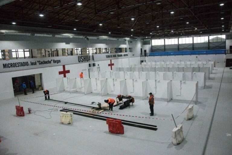 Polo Sanitario Ushuaia cuenta con la capacidad de 70 camas.