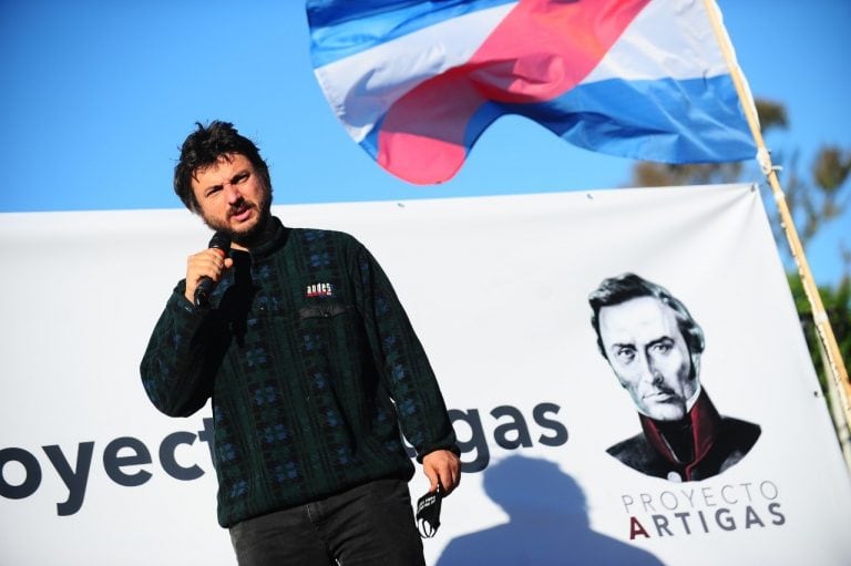 Grabois en La Rural. (Foto: Clarín)