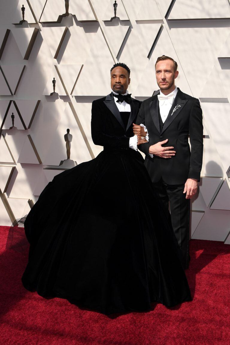 Billy Porter y Adam Smith (Foto: Mark Ralston/AFP)