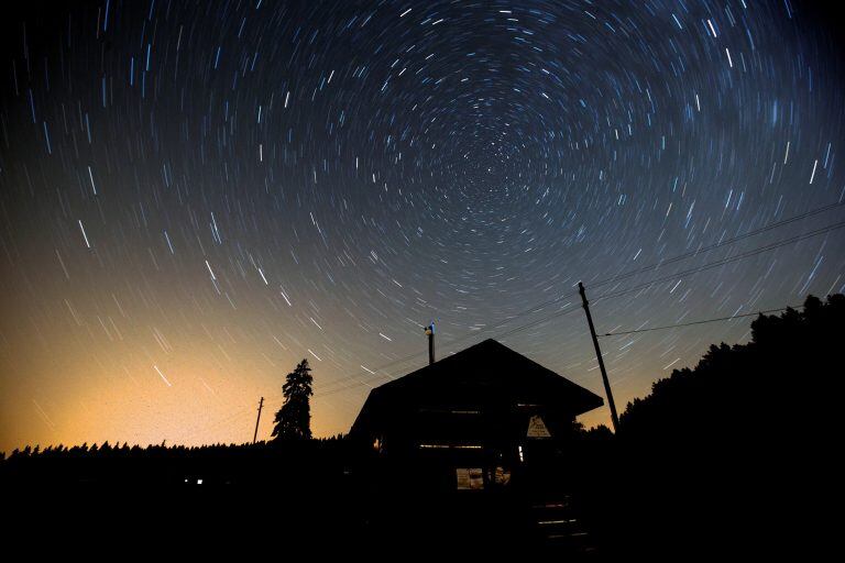 Lluvias de estrellas.