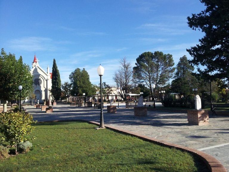 Plaza de la localidad de Nono.