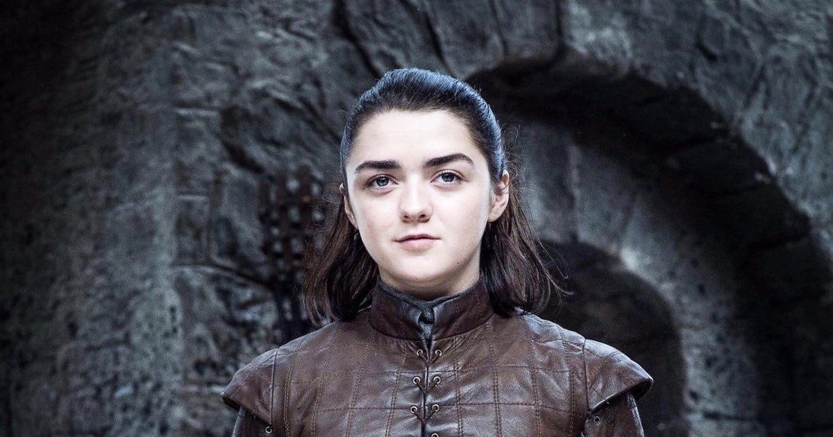 Maisie Williams como "Arya Stark" de Game of Thrones.