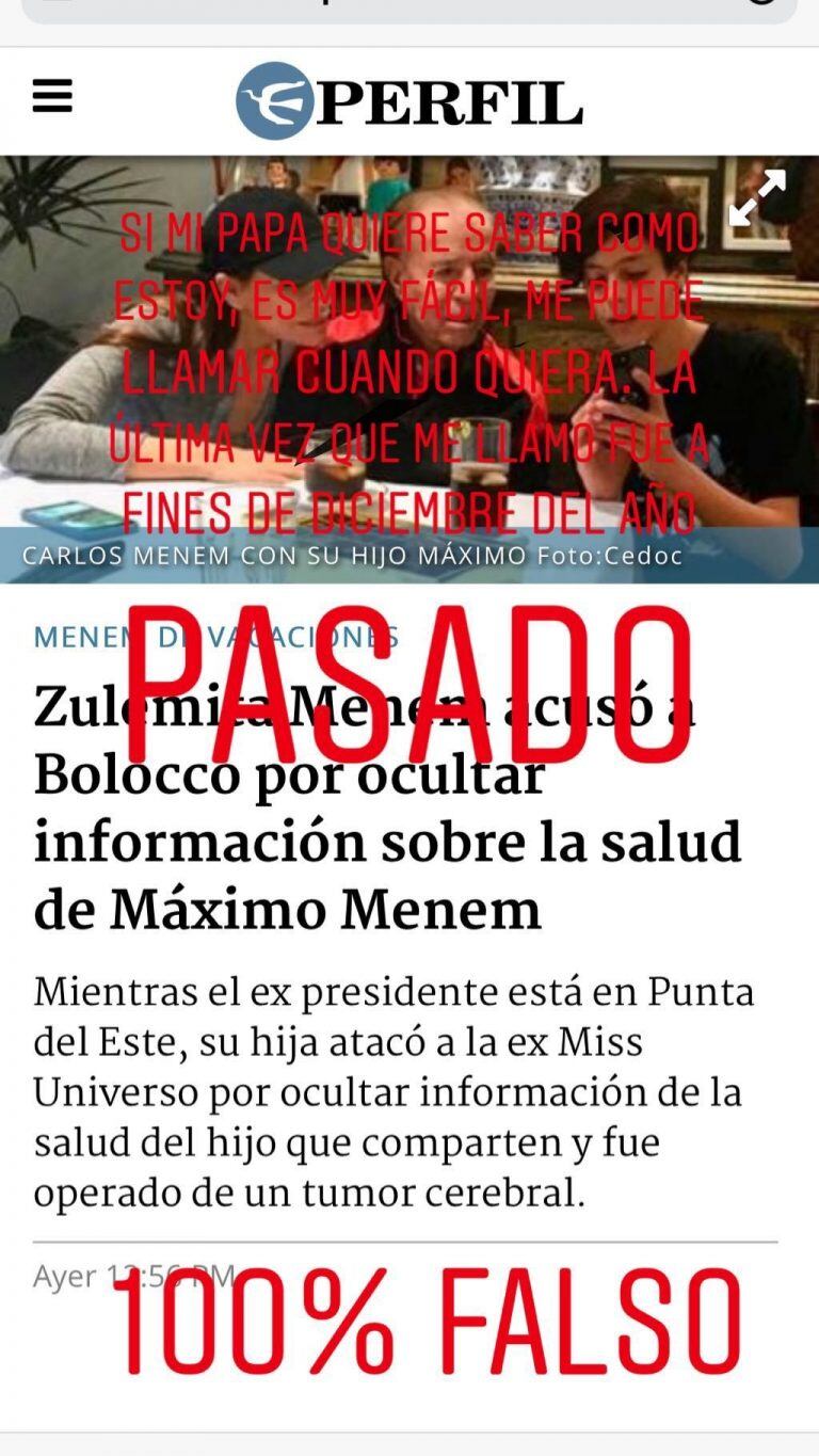 El mensaje que dejó Máximo Menem en su historia de Instagram.