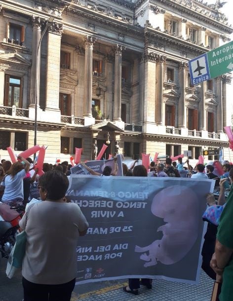 Marcha contra el aborto en Congreso