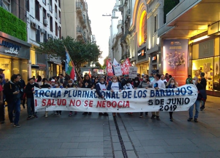 Masiva marcha de barbijos contra el uso de agrotóxicos