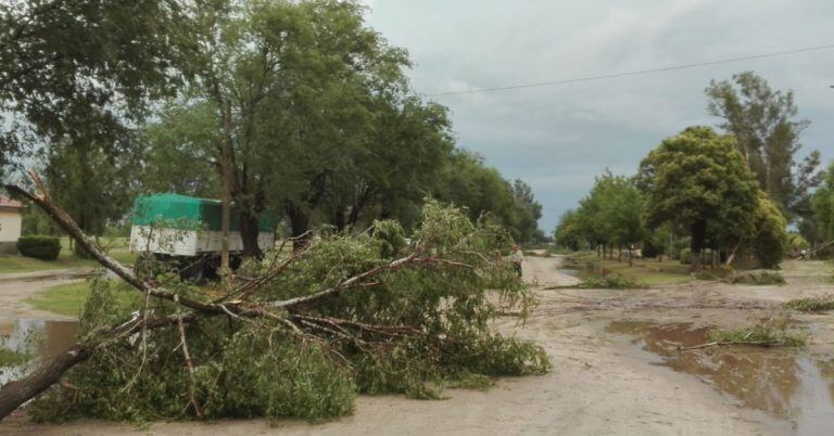 Destrozos en Santa Rosa de Río Primero. (Foto: Gentileza El Diario del Pueblo)