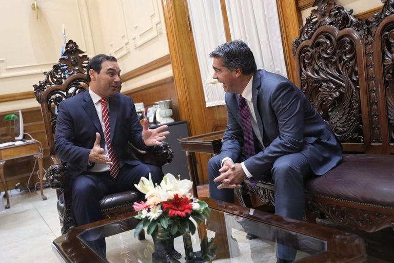 Gustavo Valdés recibió a Jorge Capitanich.