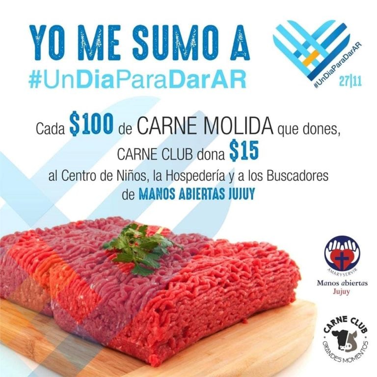 Campaña solidaria en el marco de #UnDiaParaDar