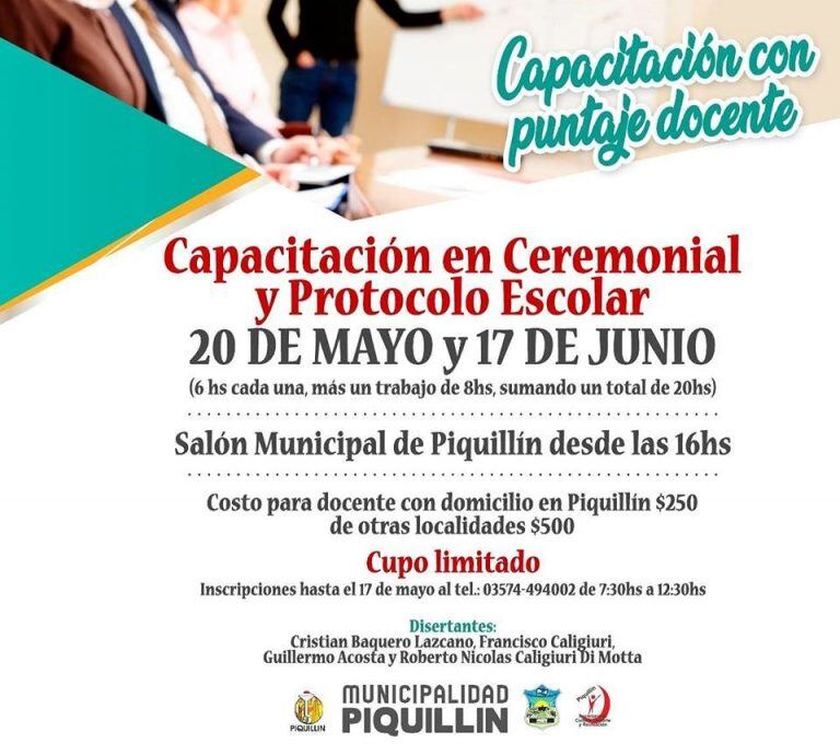 Capacitación Piquillín