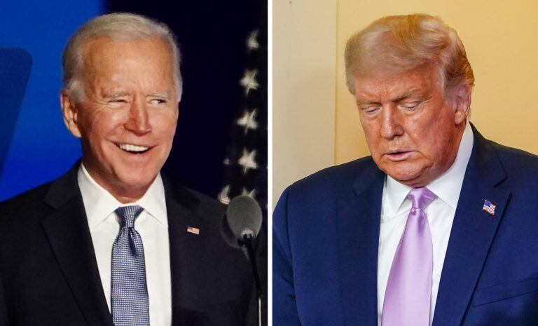 Joe Biden y Trump (EFE)