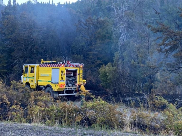 Incendio Parque Nacional Los Alerces .  Foto EQSNOTAS