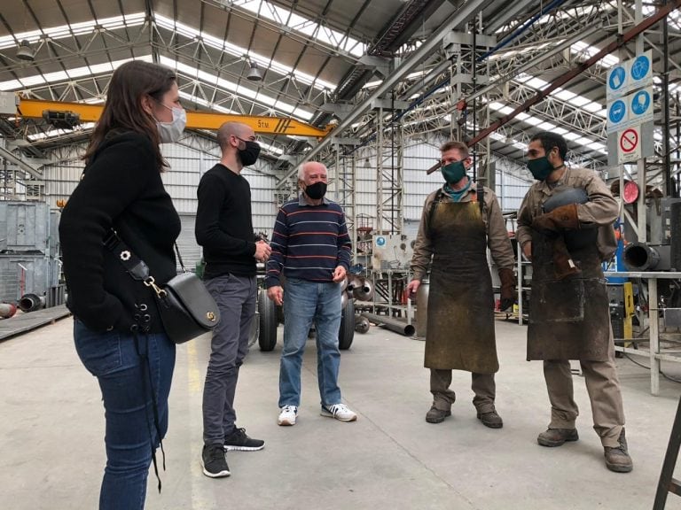 Funcionarios del Ministerio de Producción, Ciencia e Innovación Tecnológica de la Provincia de Buenos Aires, visitaron la planta industrial de TRAFER ubicada en el parque industrial de Tres Arroyos.