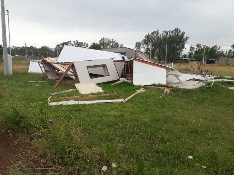 Destrozos en Huinca Renancó.