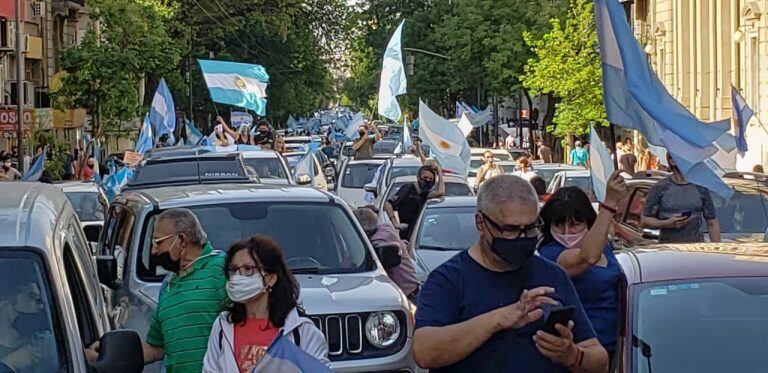 Nuevo banderazo contra el Gobierno nacional en Córdoba.  (Foto: Javier Ferreyra)