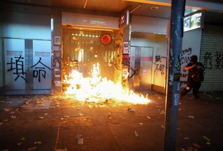 Hong Kong ha sido testigo de varios meses de protestas masivas, originadas originalmente por un proyecto de extradición ahora retirado a China continental que se ha convertido en un movimiento más amplio a favor de la democracia. Crédito: EFE / EPA / FAZRY ISMAIL.