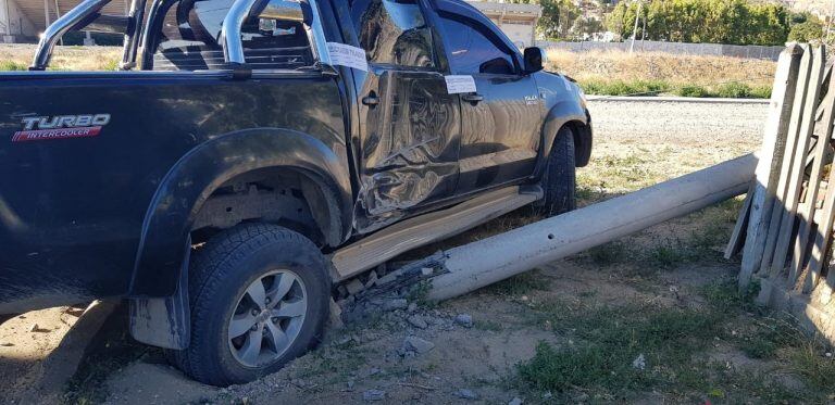 Accidente por mujer alcoholizada.