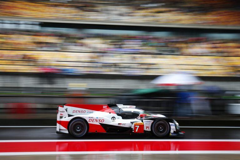 El Toyota TS050 Híbrido ganador de las 6 Hs de Shangai con Mike Conway,  Kamui Kobayashi y Pechito López.