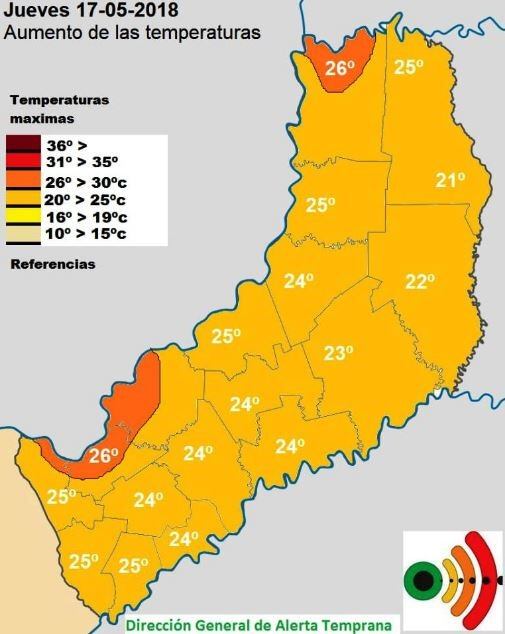 Pronóstico del tiempo para Misiones - 17 de mayo