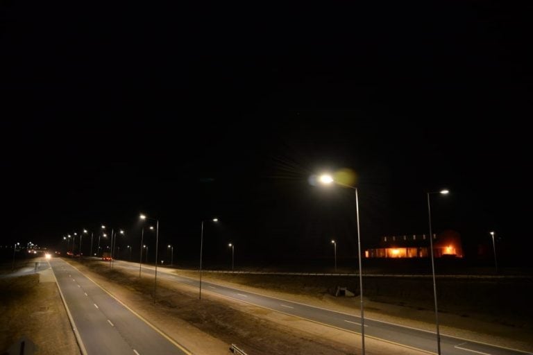 La iluminación fue inaugurada por Juan Schiaretti en la autovía Córdoba-Río Cuarto.