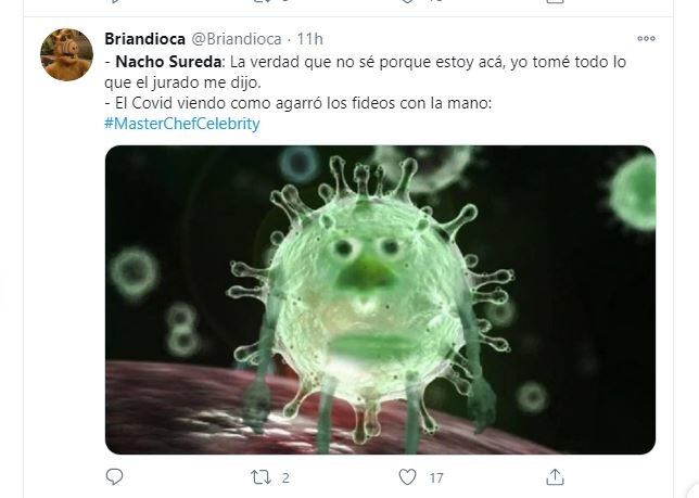 Nacho Sureda y los memes que inundaron las redes: "sirviendo los fideos con la mano"