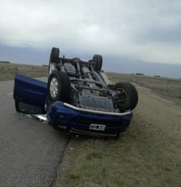 Accidente vial en la ruta 85 ( foto: Policía Coronel Pringles)