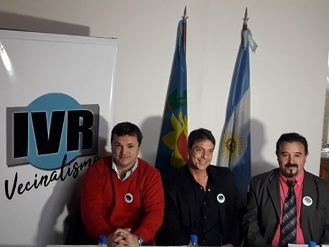 Concejal Sadi Gelós, Presidente Mauro Paganini y Vicepresidente Gregorio Iturres.