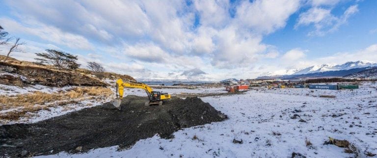 Obras para el relleno Sanitario de Ushuaia.