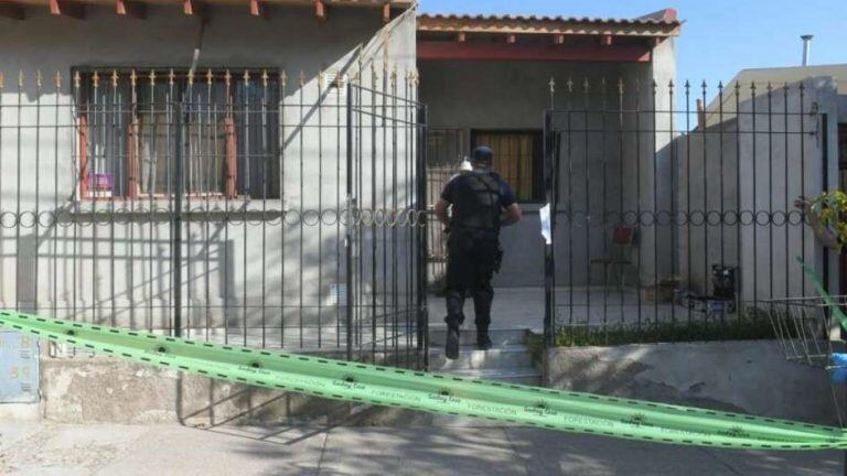 La vivienda donde fue asesinado Mercado. Foto: Orlando Pelichotti / Los Andes.