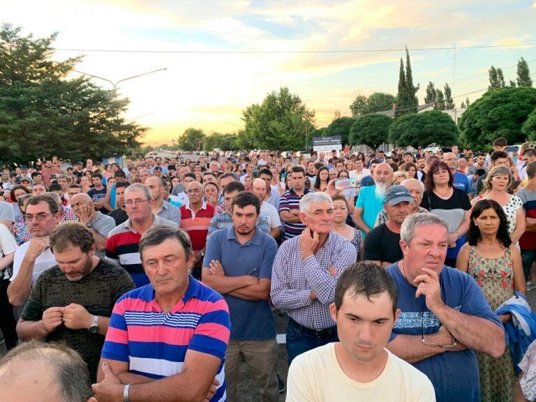 Manifestación General Alvear por la 7722 el domingo por la tarde.