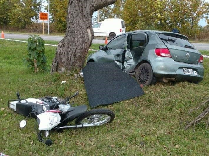 Pablo Sebastián López falleció como consecuencia del impacto de un automóvil contra la motocicleta que manejaba.