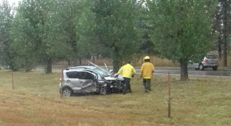 El accidente ocurrió en la avenida Luchesse. cerca de Villa Allende.