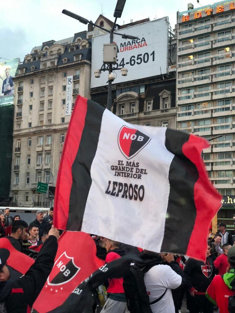 Banderazo en el Obelisco.