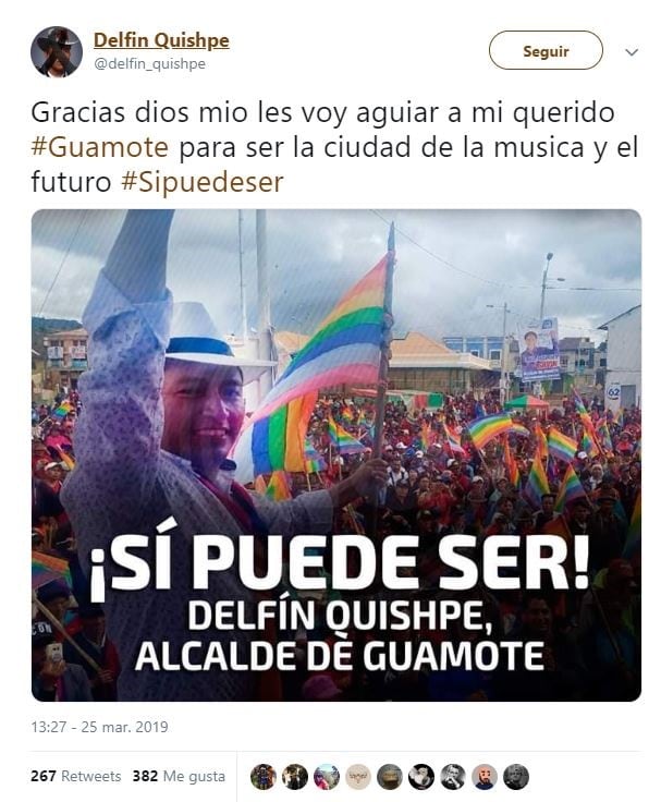 Delfin Quishpe (Twitter)