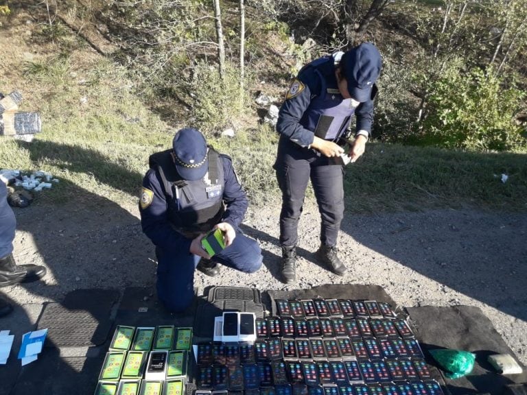 Los celulares incautados