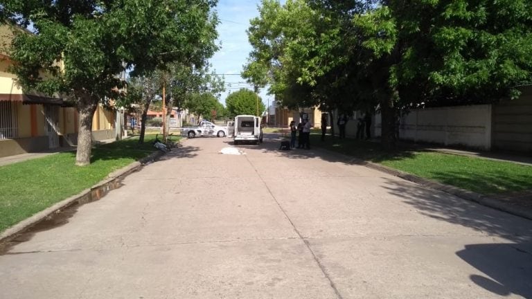 El femicidio se registró en Humboldt en la mañana de este lunes. (Policía de Santa Fe)