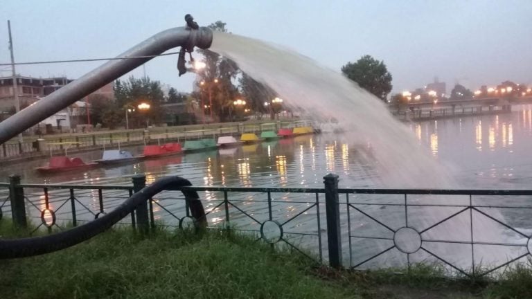 Así trabajan en la zona céntrica de la ciudad. (Foto: Municipal).