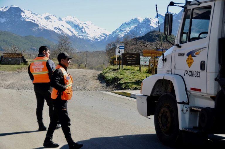 operativo vial en chaltén