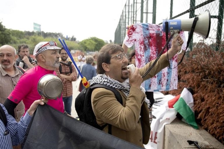 La marcha a favor de Palestina