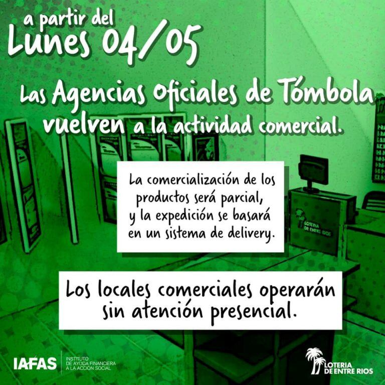 IAFAS. Vuelven las agencias a su actividad comercial.