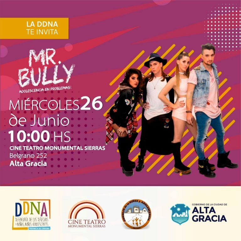 Mr Bully: adolescencia en problemas, Alta Gracia.