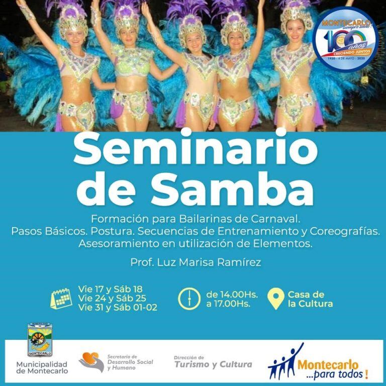 Seminario de Samba en Eldorado.