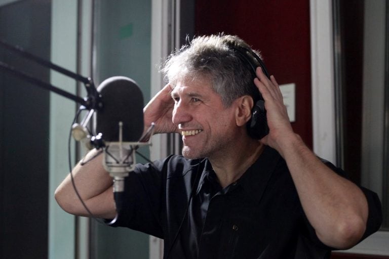 Boudou en la radio