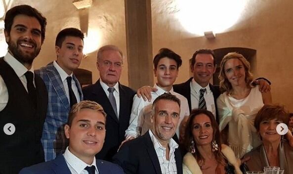 El ex delantero fue homenajeado en Italia recientemente.