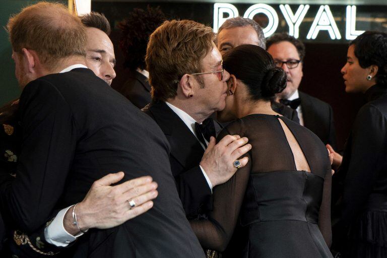 Elton John con Meghan (REUTERS).