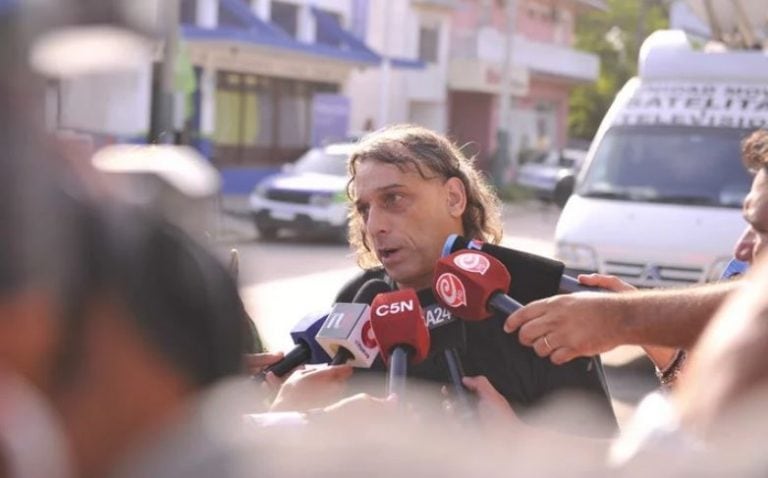 El testigo del encuentro entre los rugbiers y sus familiares (Foto: Maxi Failla/Clarín)